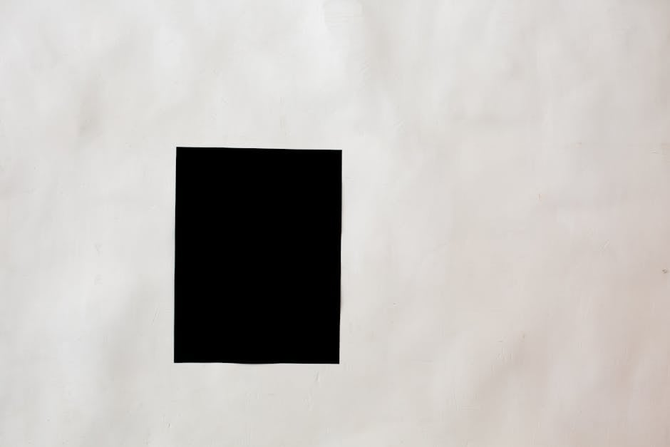 Minimalist Black Square Art