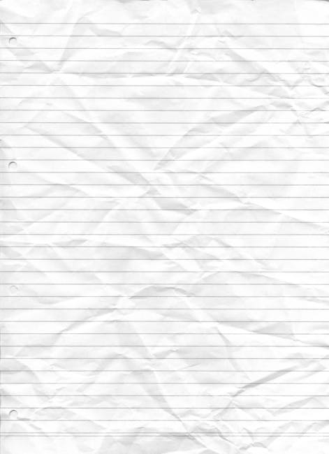 Lined paper